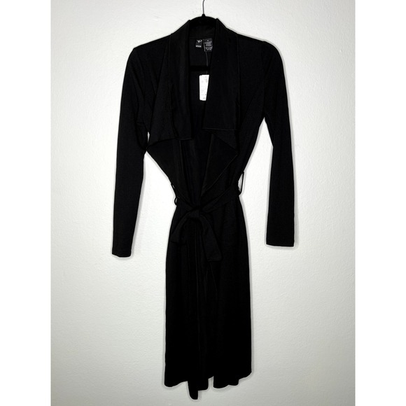 Windsor Jackets & Blazers - NWT Windsor's Women's Long Sleeve Waist‎ Belt Tie Jacket Solid Black Small